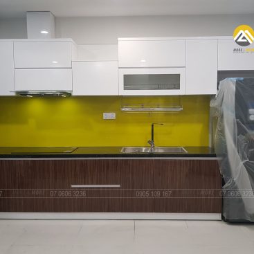 Tủ Bếp MDF Chống Ẩm Phủ Acrylic