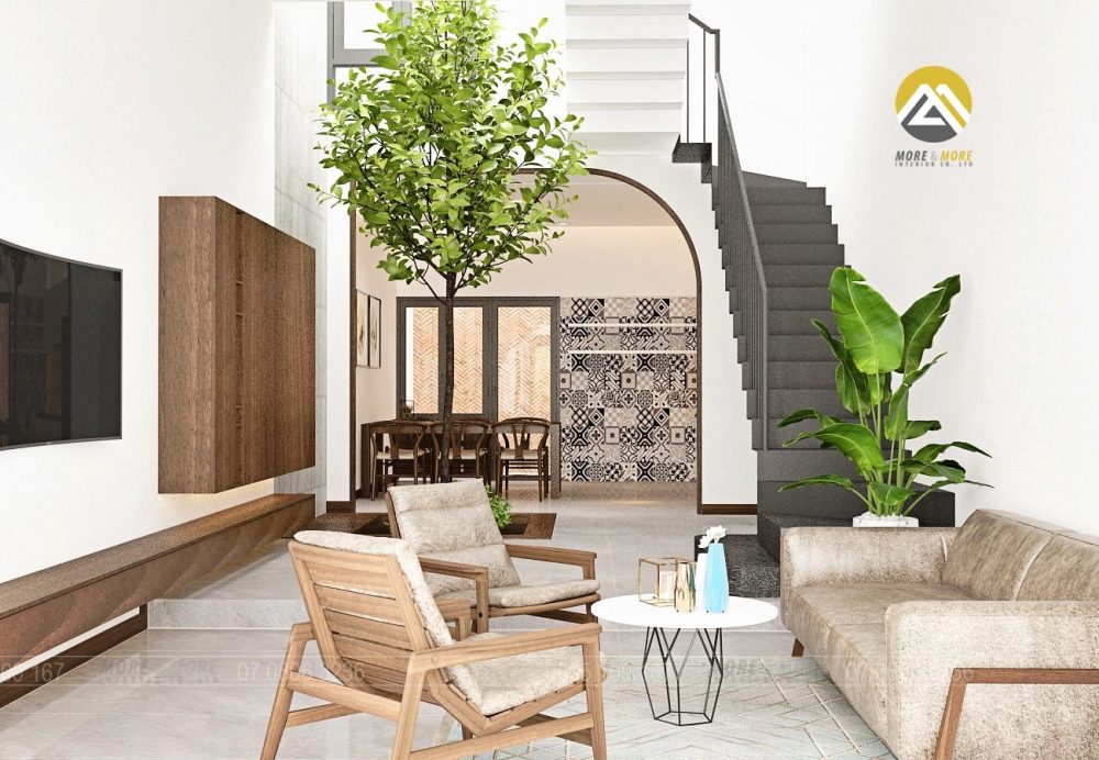 Thiết Kế Nội Thất Phòng Khách Căn Hộ Penhouse Hoặc Nhà Phố