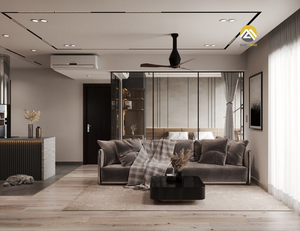 Thiết Kế Nội Thất Phòng Khách Căn Hộ Felis En Vista Quận 2