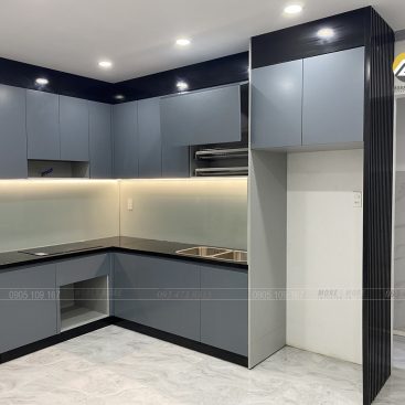 Thi công nội thất tủ bếp biệt thự tại Long Xuyên An Giang