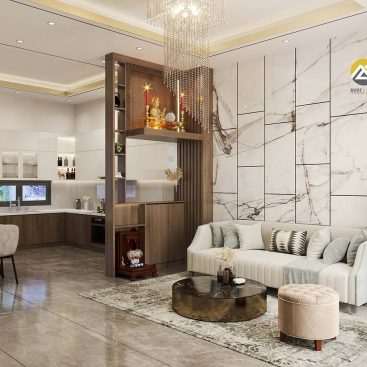 Thiết Kế Nội Thất Phòng Khách Bếp Tại Bình Dương